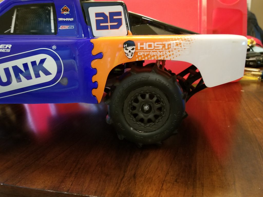 traxxas bandit paddle tires