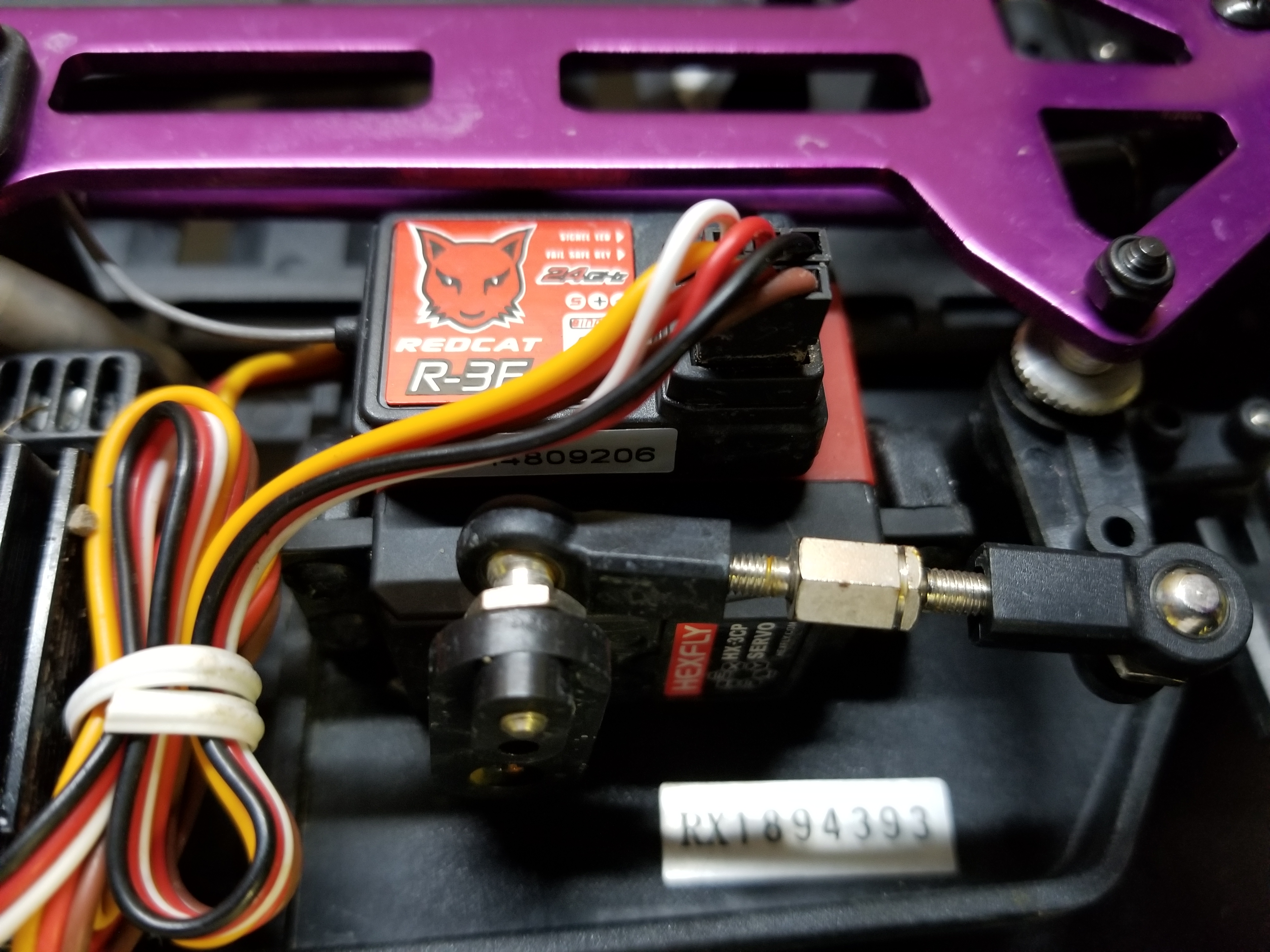 Volcano EPX steering servo and receiver