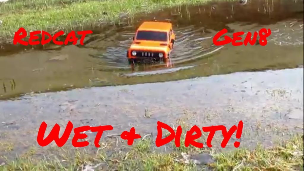 The Redcat Racing Gen8 is waterproof. Redcat Gen8 in mud and water